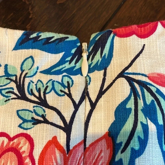 Eliza J sleeveless floral print Floral appliqués shift dress Women’s size 8 - Picture 11 of 14